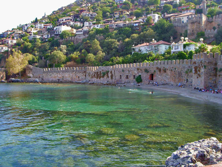 Alanya castle walls