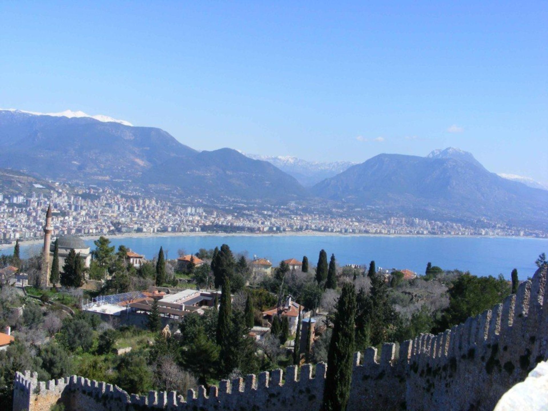 Alanya castle walls