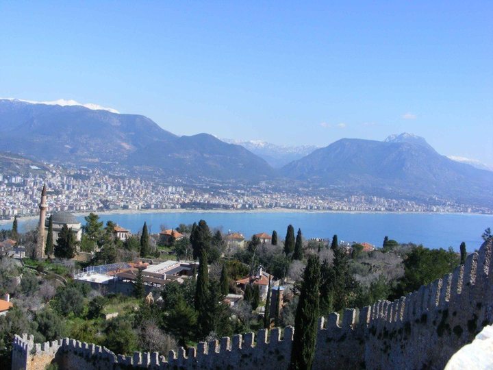 Alanya castle walls