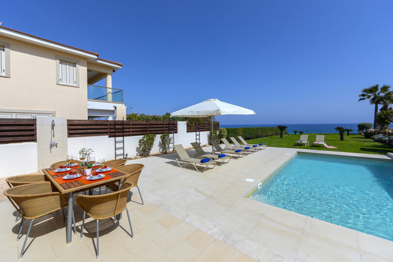 You and Your Family will Love this 5 Star Beachfront Villa, Protaras Villa 1536