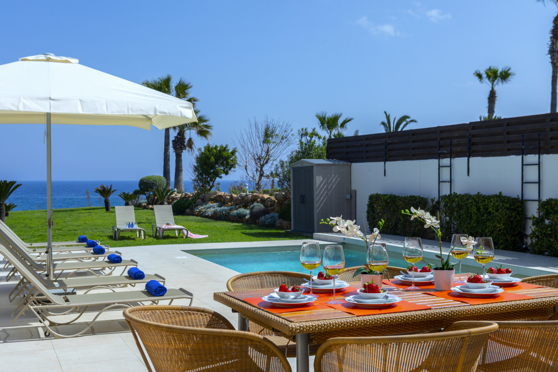 You and Your Family will Love this 5 Star Beachfront Villa, Protaras Villa 1536