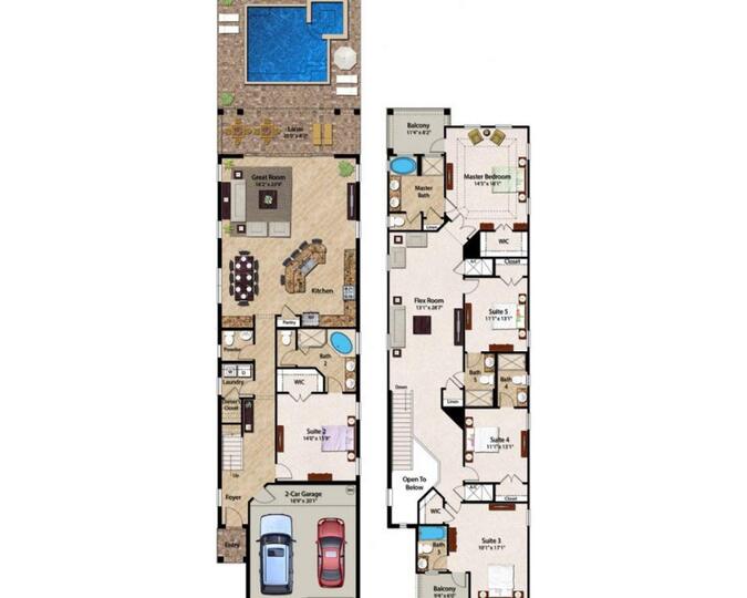 Luxury Contemporary Style Villa on Encore Resort at Reunion, Orlando Villa 4385