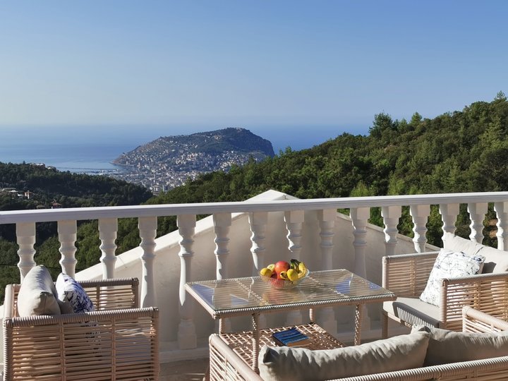 Penthouse bedroom balcony with stunning views