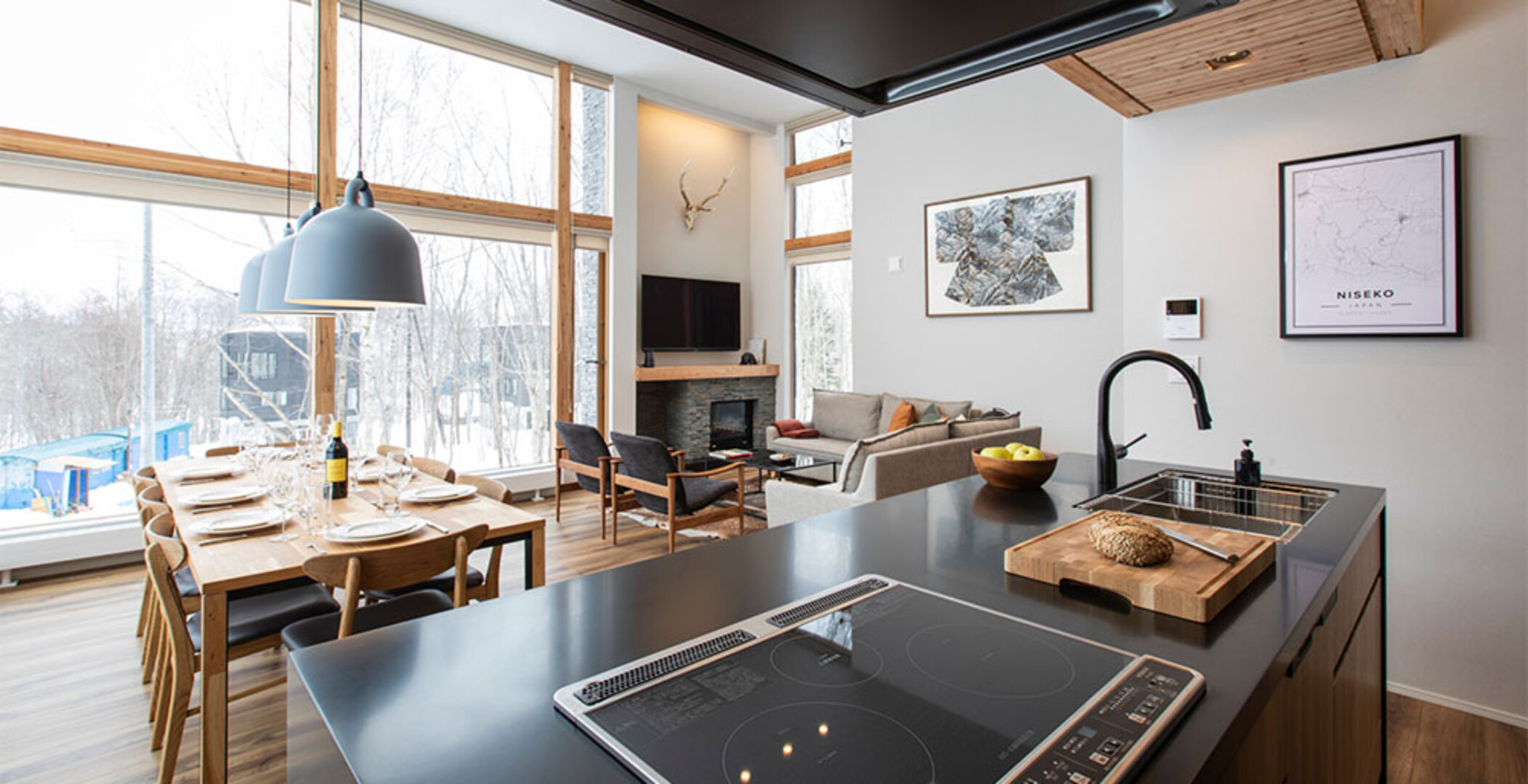 3 Vacation Chalet in Hirafu, Close to Ski Resort, Niseko Chalet 1024