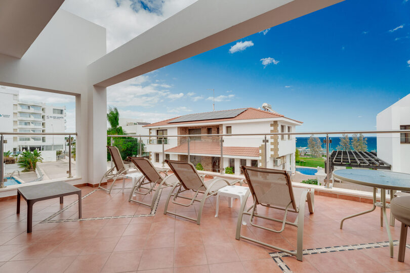 Splendid Villa with Sea view from Balcony in Protaras, Protaras Villa 1675