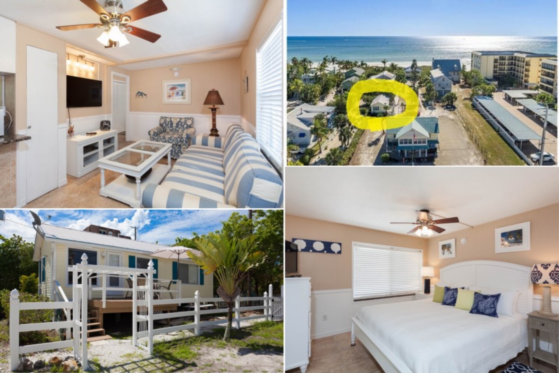 Luxury Contemporary Style Cottage on Beachy Vacation, Florida Cottage 5968