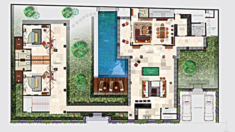 Peaceful Villa with Glistering Swimming Pool, Bali Villa 2139