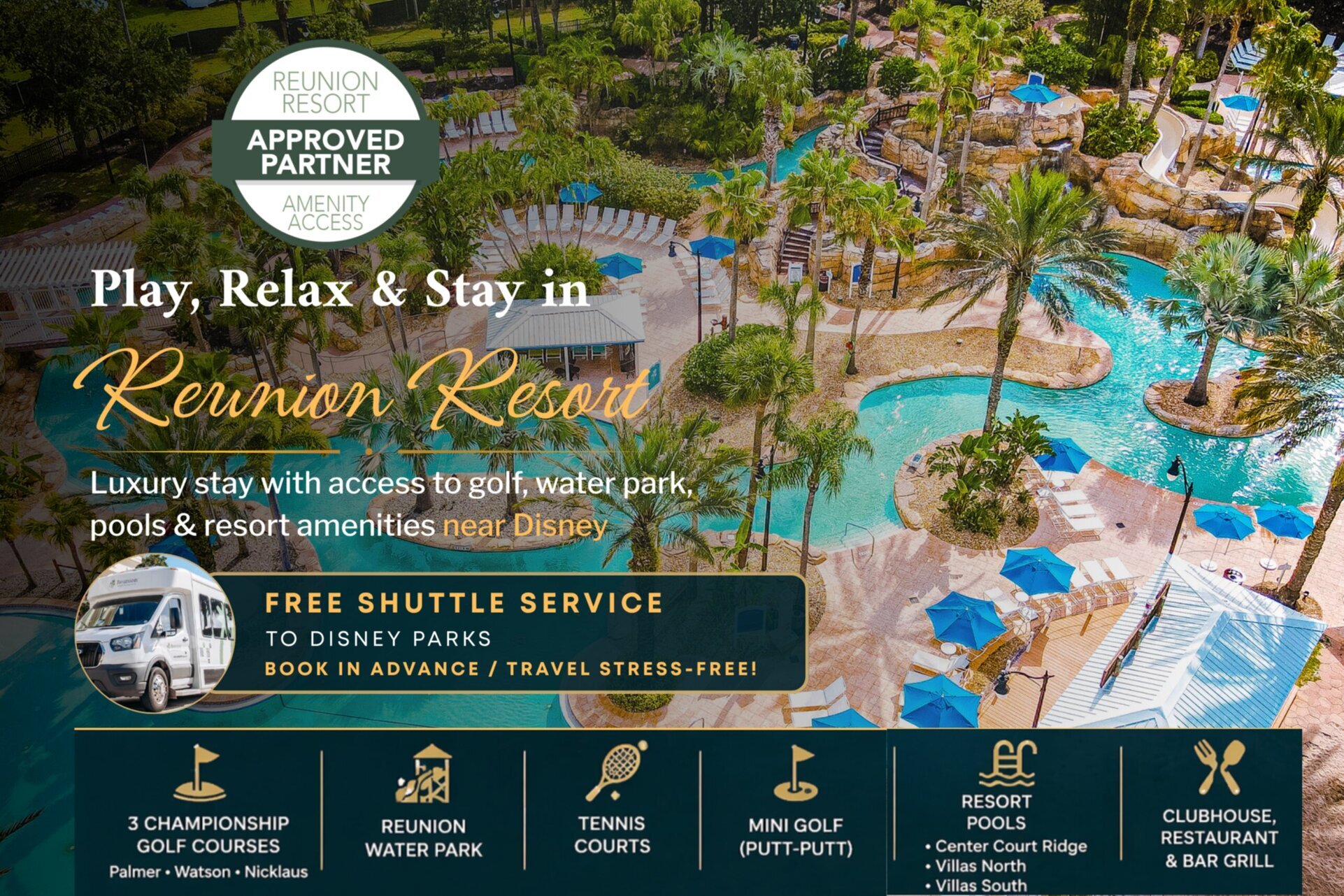 Rent this Luxury 5 Star Mansion on The Bear's Den Resort, Orlando Mansion 6125