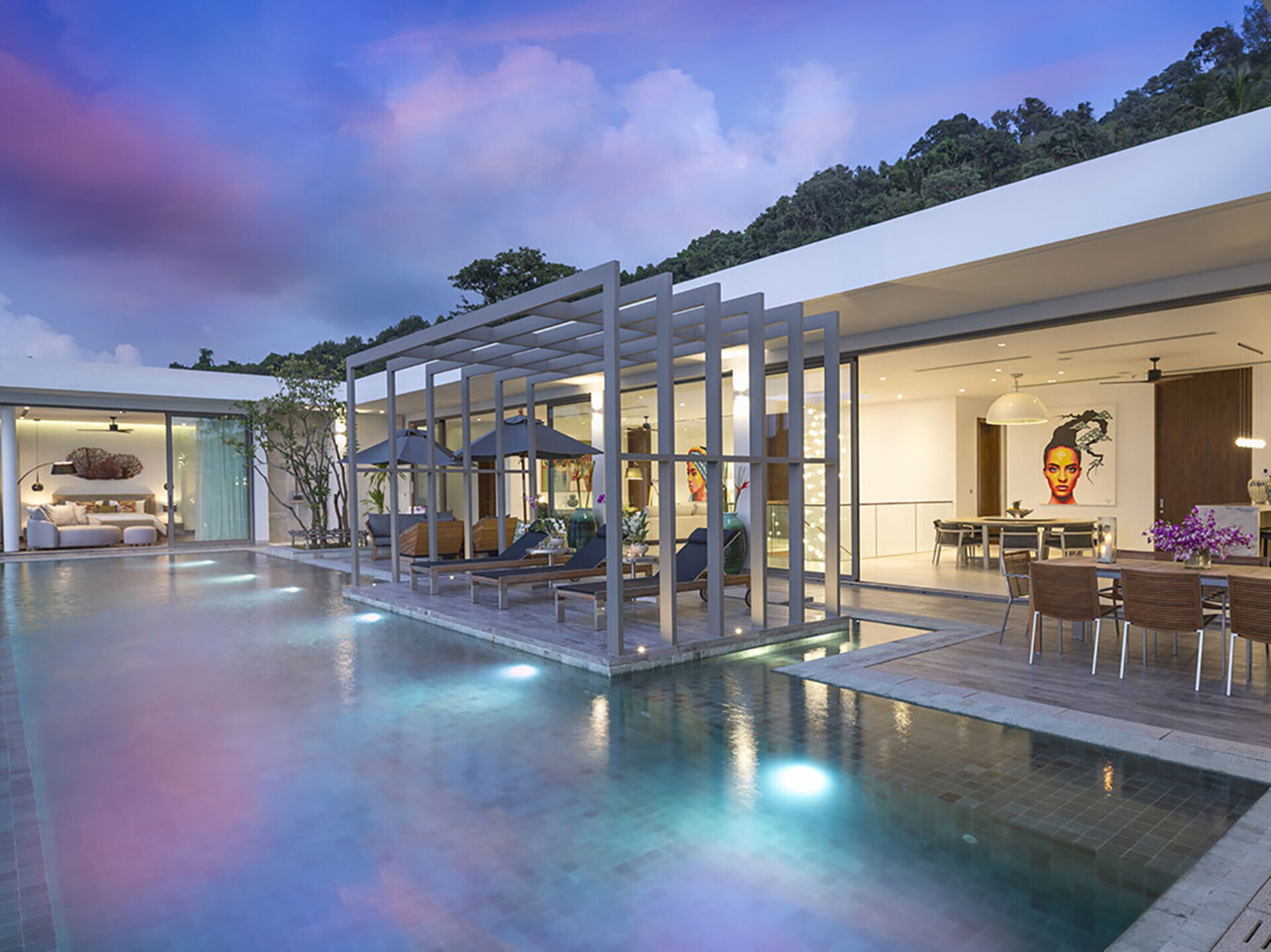 Malaiwana Penthouse - Night setting