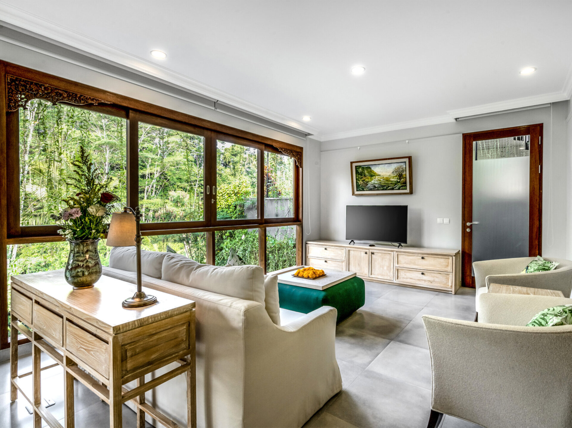 Pala Ubud - Villa Batur - Restful living area