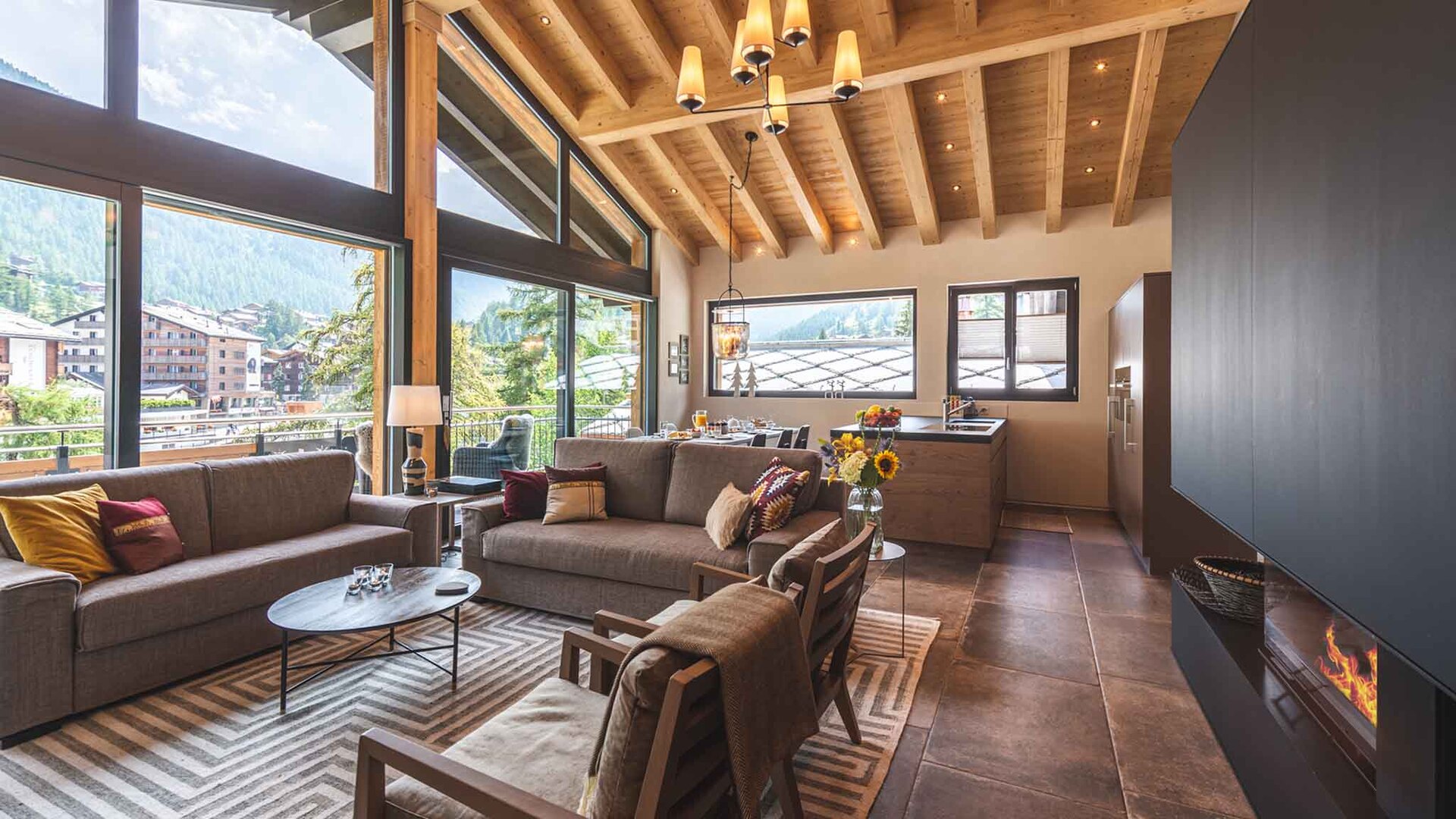 Experience Luxury with Mountain View, Valais Chalet 1395