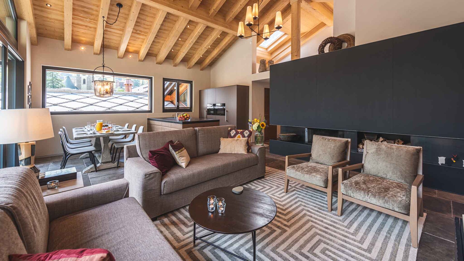 Experience Luxury with Mountain View, Valais Chalet 1395