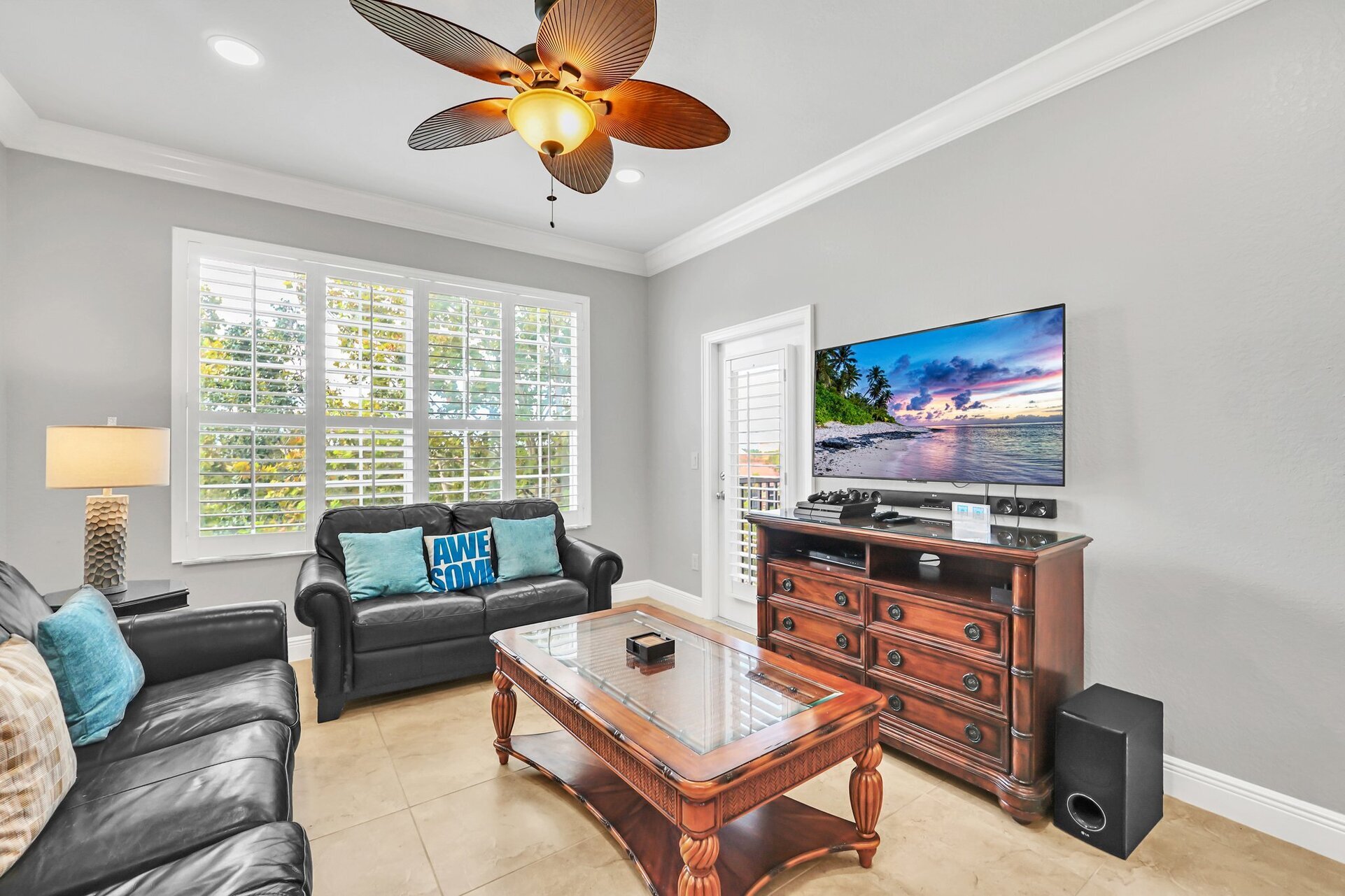 This oversized condo offers plenty of open space