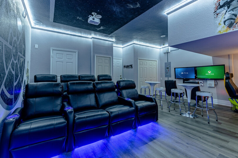 8 theater seats to sit back and relax