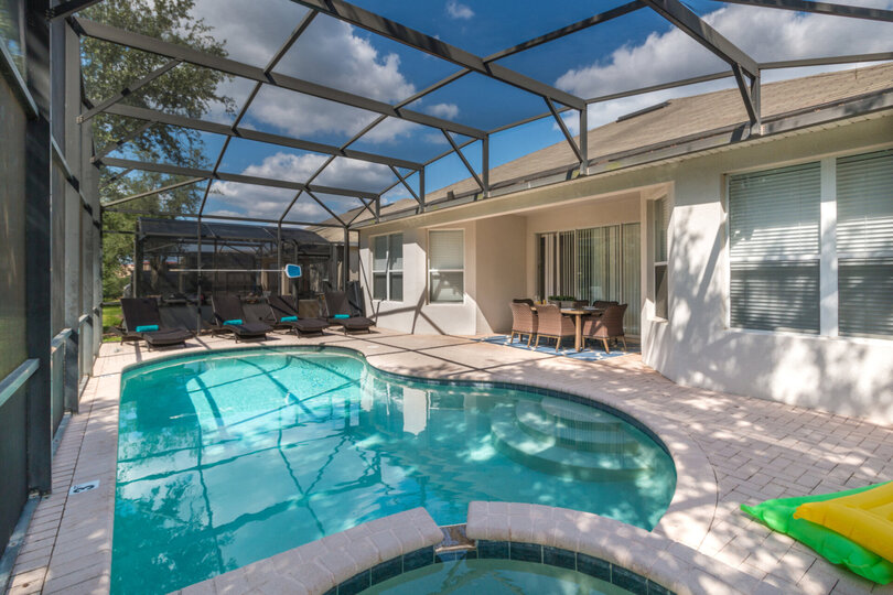 Swim in your private pool at any time during your vacation