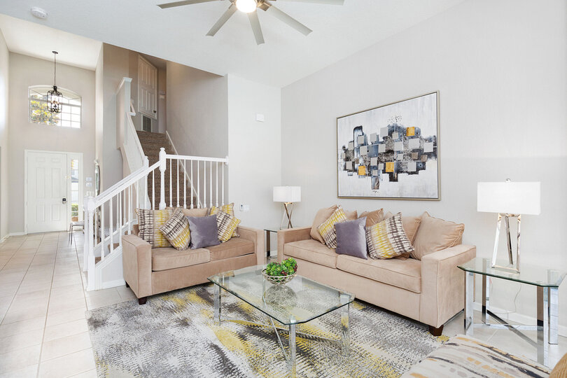 An open floor plan throughout for the whole family to hangout together