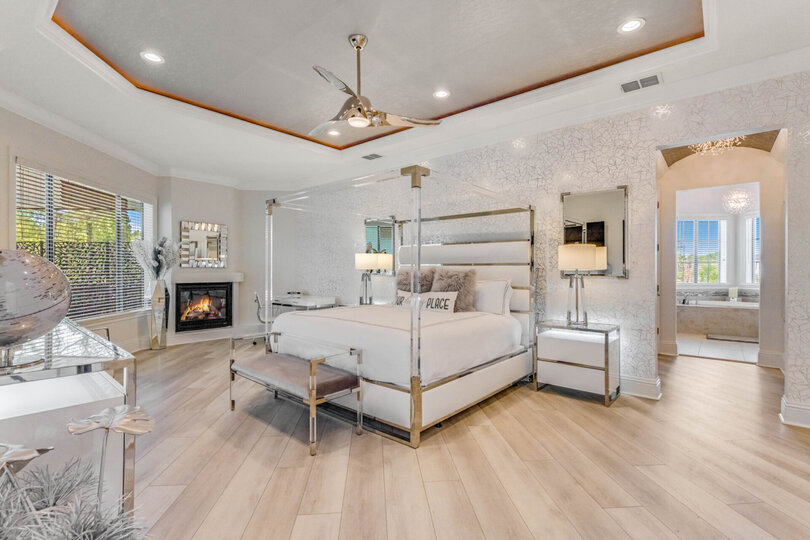 Master Suite #6. The second floor master suite features a king-size bed, SMART TV, en-suite bathroom
