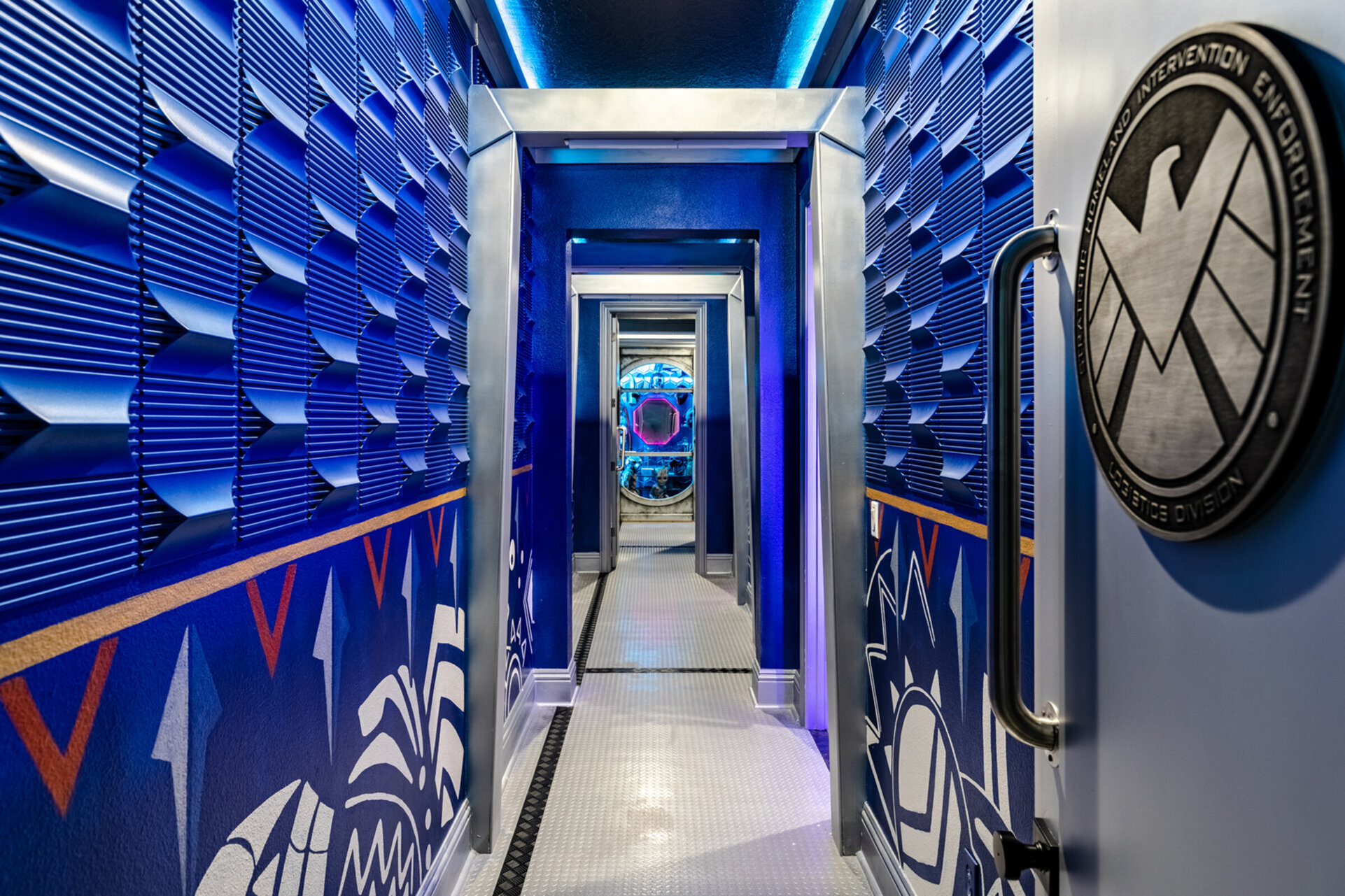 Corridor leading to 3 magical theme bedrooms