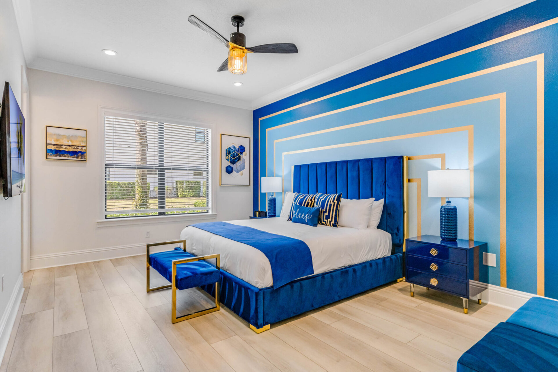 Master suite # 5. King size bed, en-suite bathroom, and SMART TV