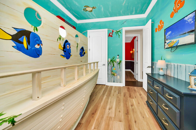 The kids will have their own TV and private bathroom