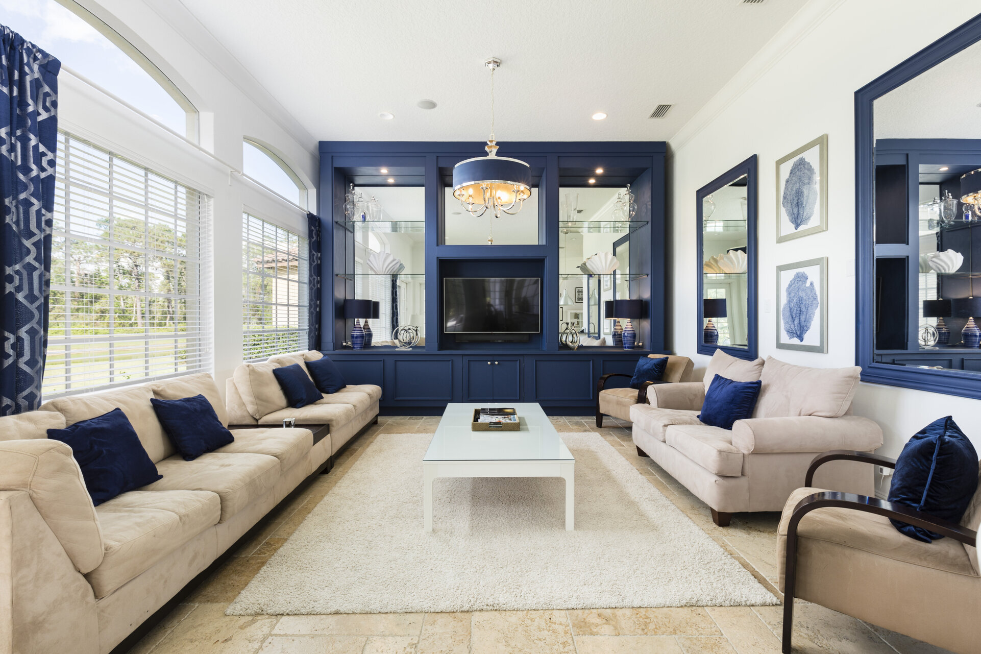 Luxurious plush couches for the whole family to relax and spend time together