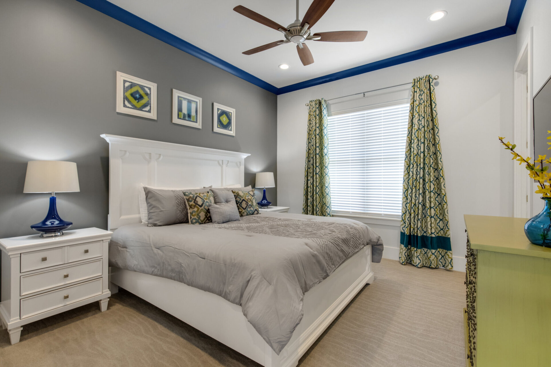 Sleep easy in your second floor bedroom with a king bed and ensuite bathroom