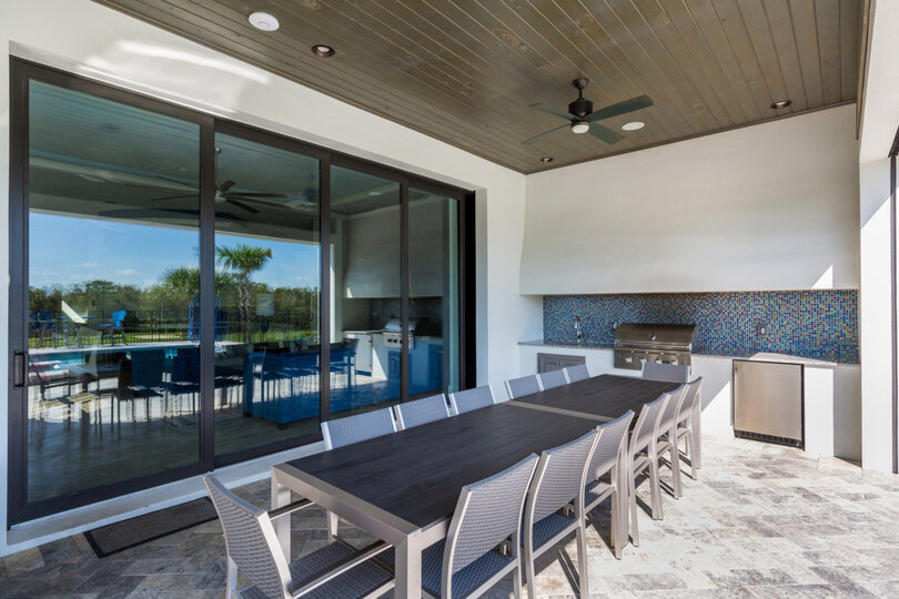 The summer kitchen is the perfect place for the master chef to prepare something great