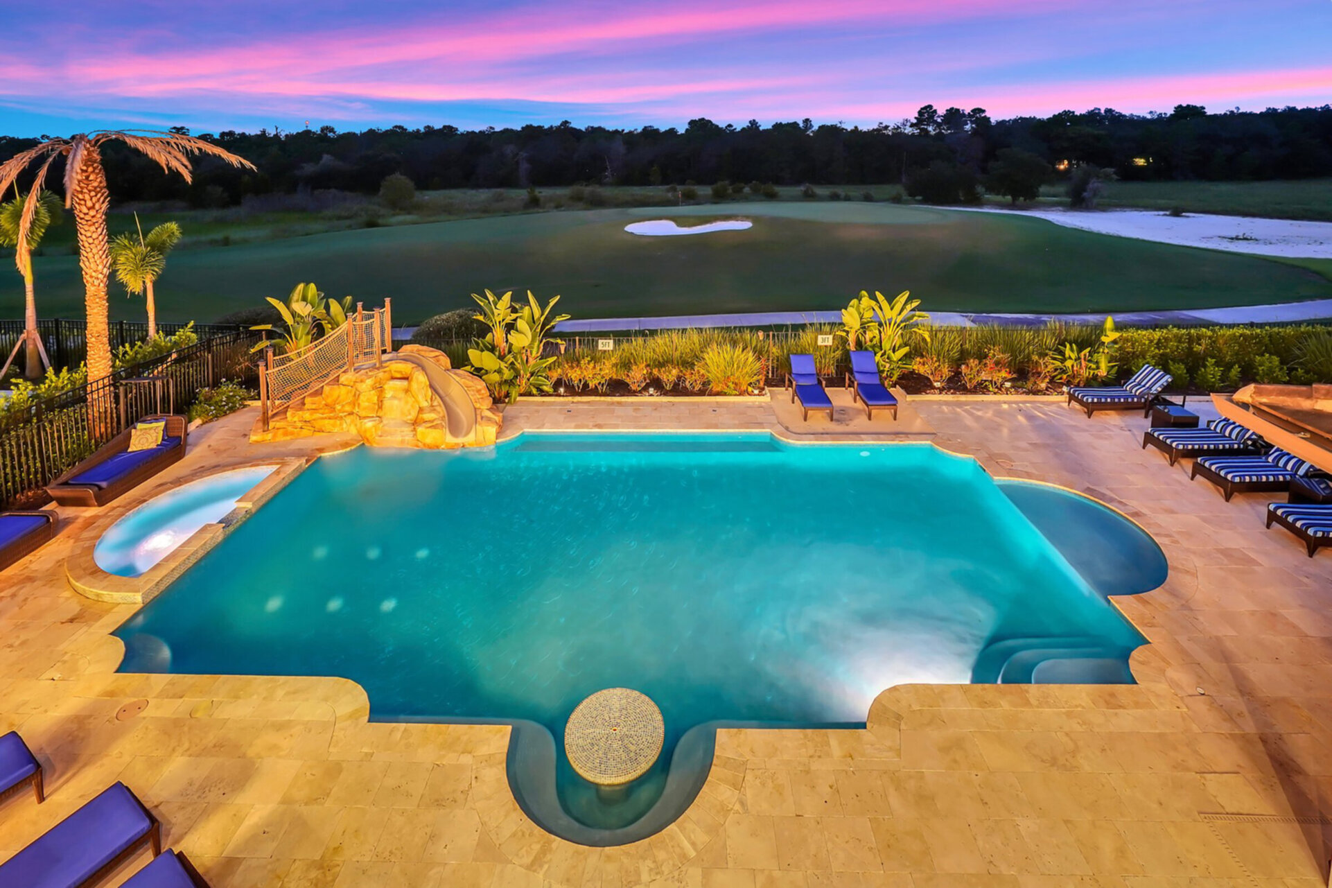 Sunsets are absolutely amazing by this pool