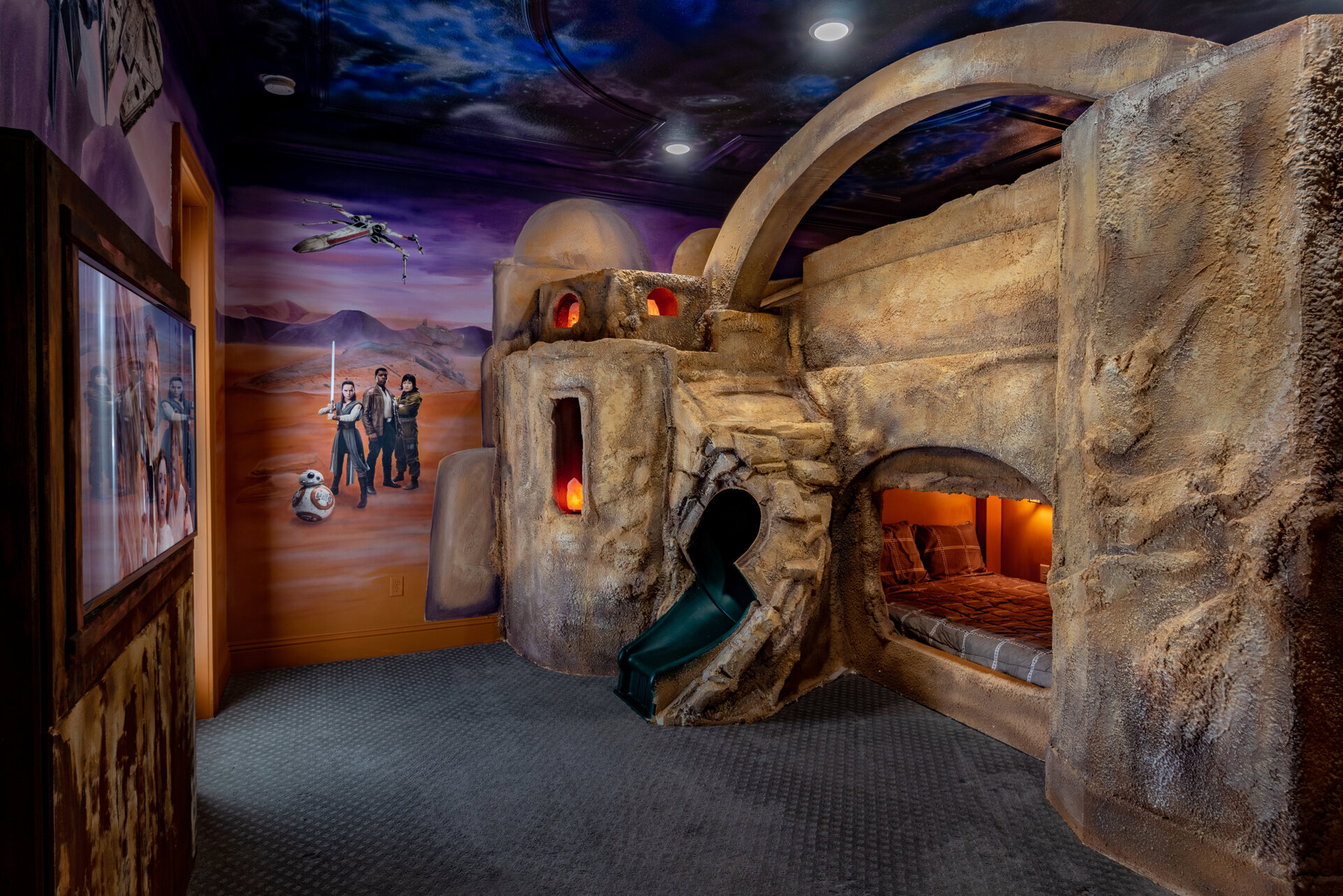 Welcome to the desert planet themed bedroom in a galaxy far far away located on the second floor