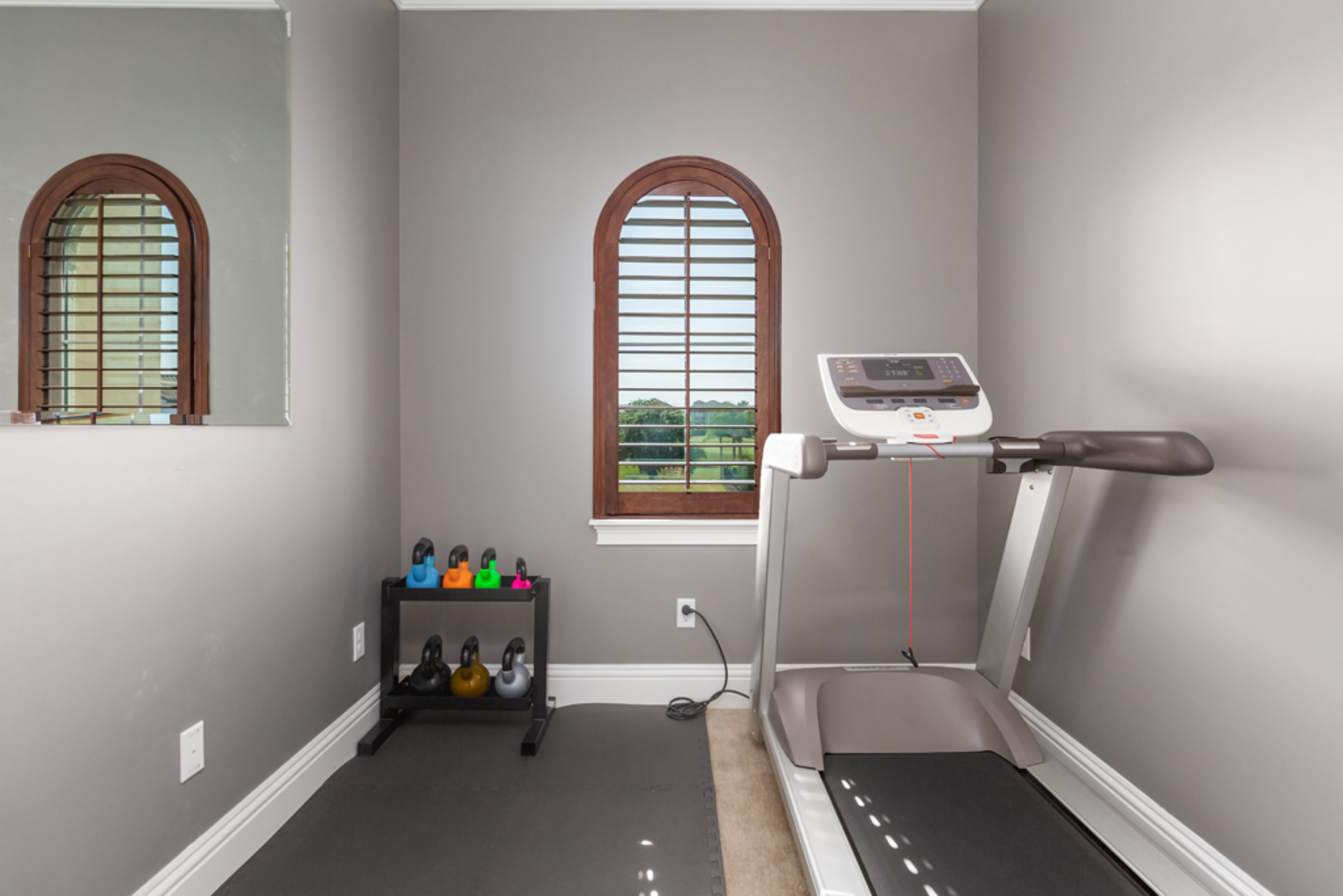 Fit in a quick workout the fitness room