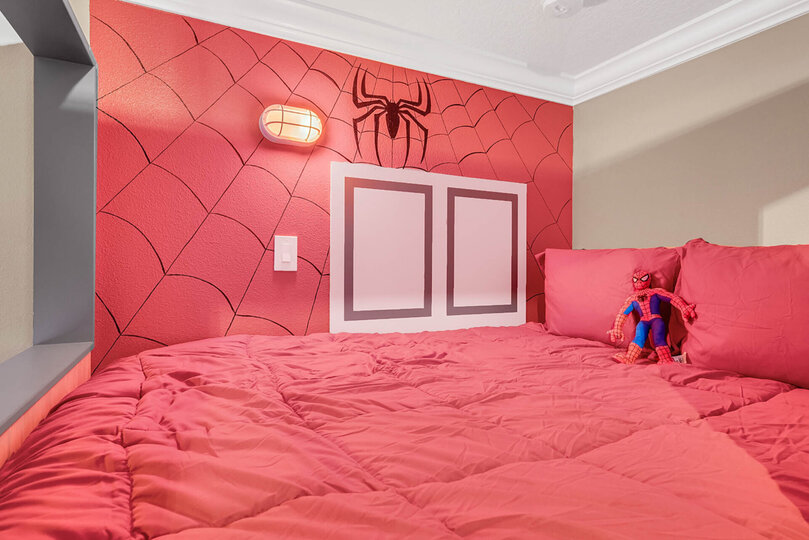 Each bunk has custom artwork and theme