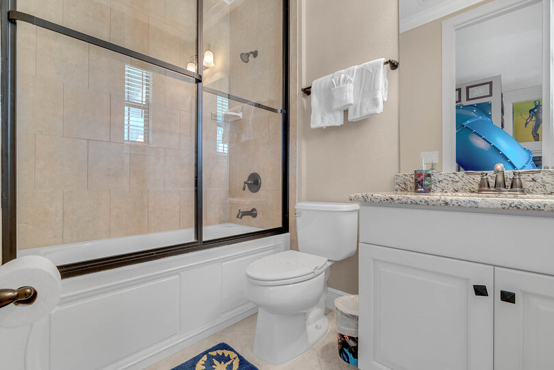 The kids have an ensuite bathroom as well