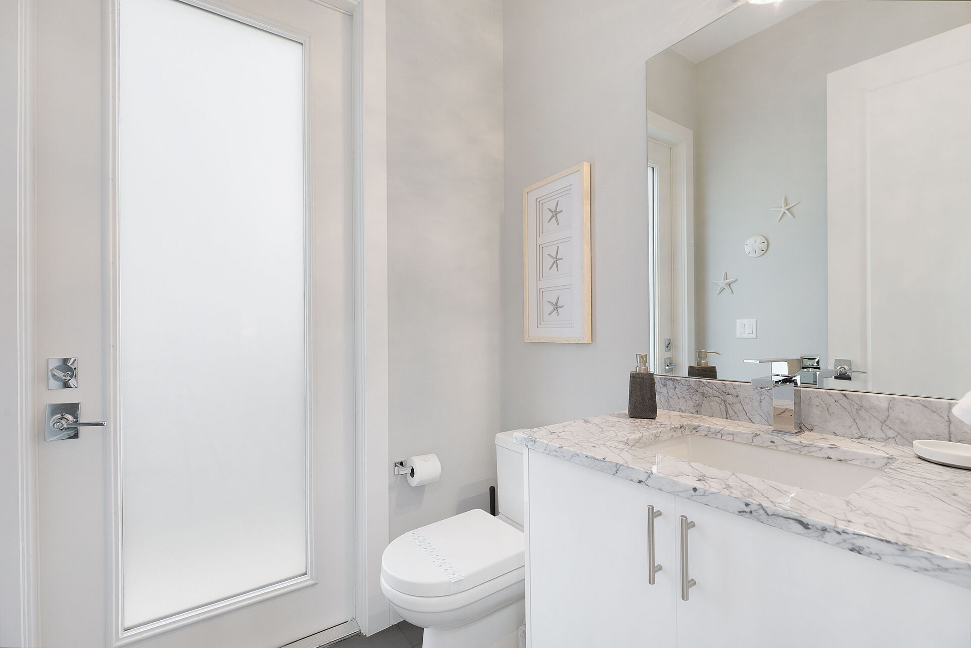 Hallway bathroom