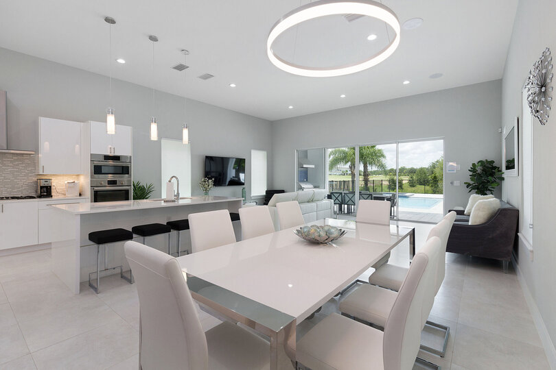 The open area concept is perfect to gather the whole family