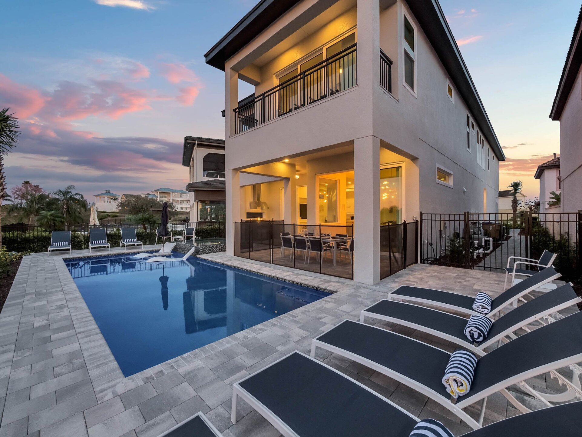 Relax by the pool while your kids splash in the pool