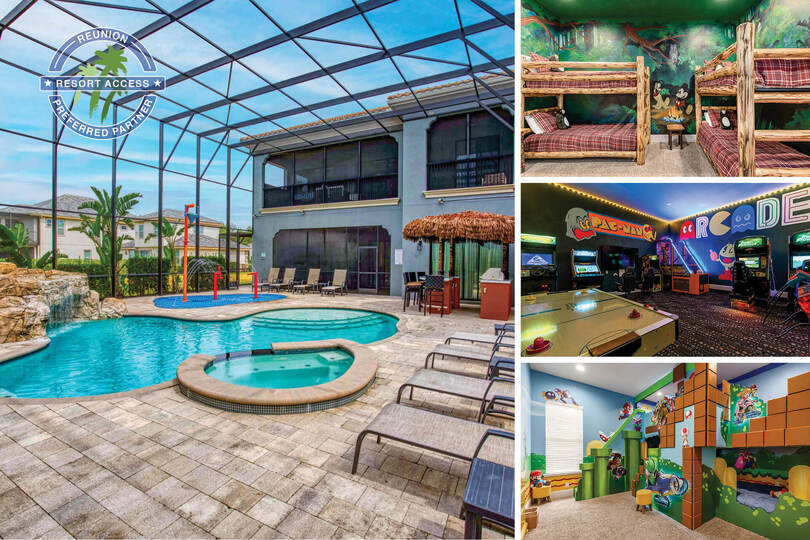 Built For Vacation is a luxurious 8 bedroom villa with a South facing private pool, splash pad, game room & custom kids bedrooms | PHOTOS TAKEN: October 2020 | Patio/Pool deck pics taken: May 2023