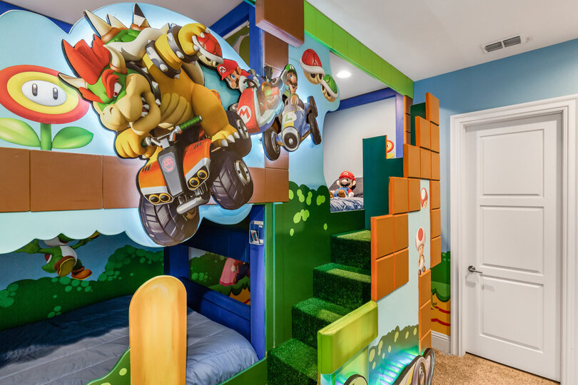 Custom-built bunkbeds