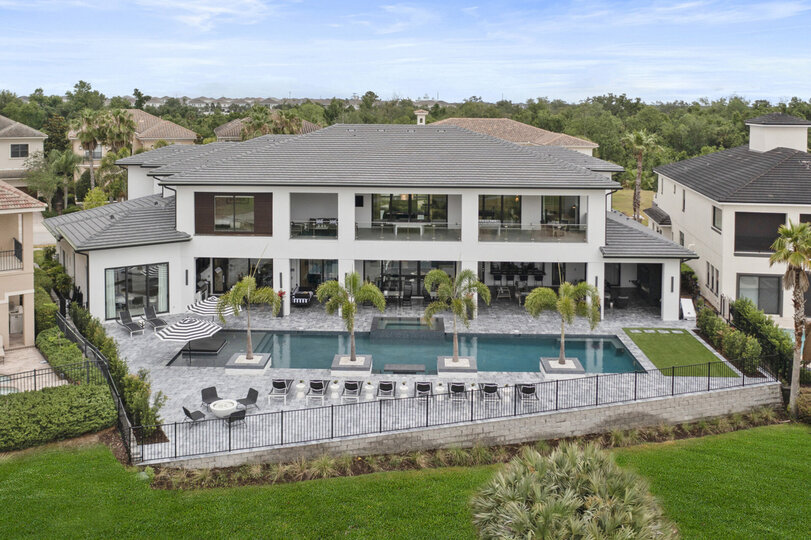 Enjoy the largest pool in Reunion Resort measuring at 70-feet and southwest-facing