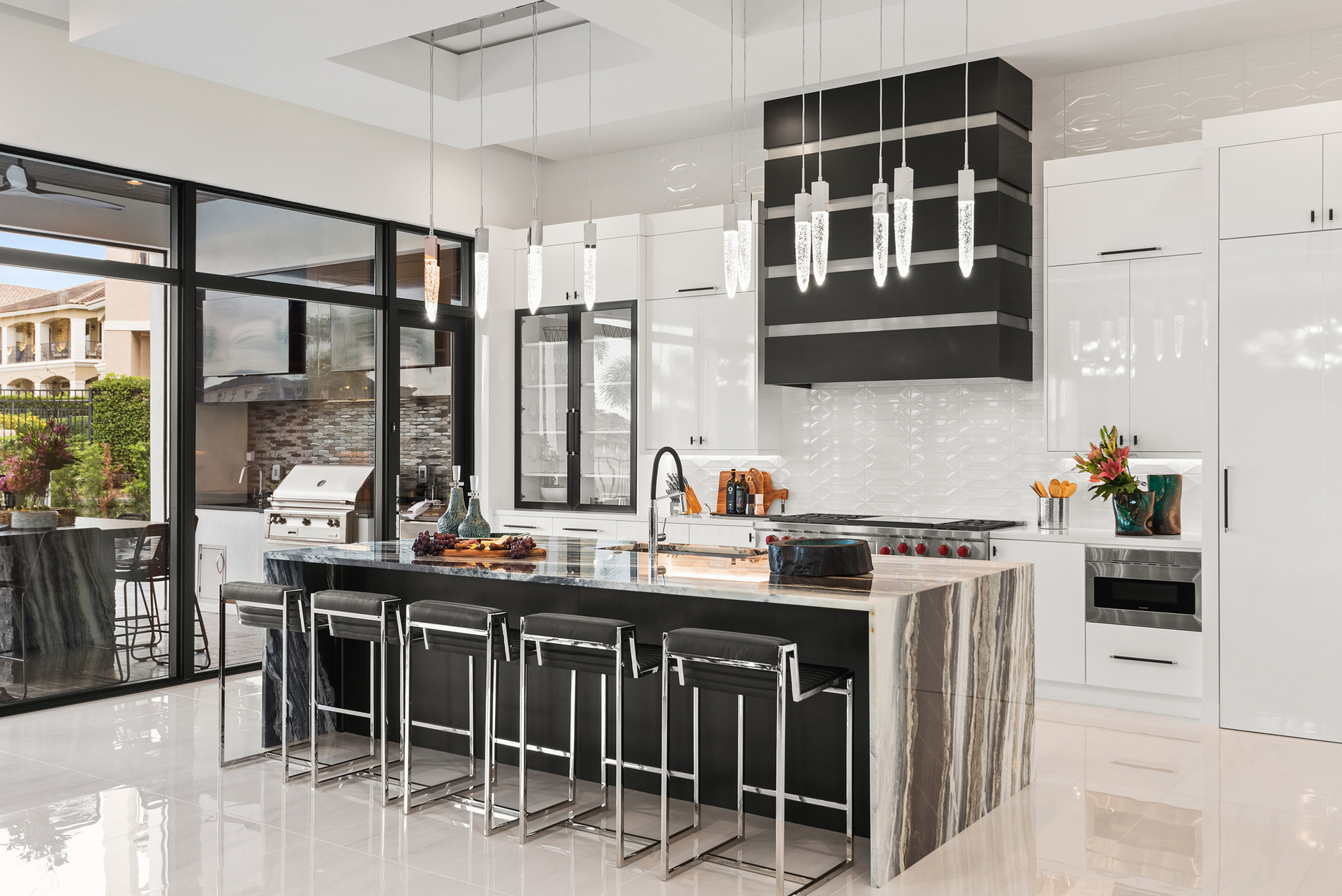 Cook a meal in the beautiful fully equipped kitchen