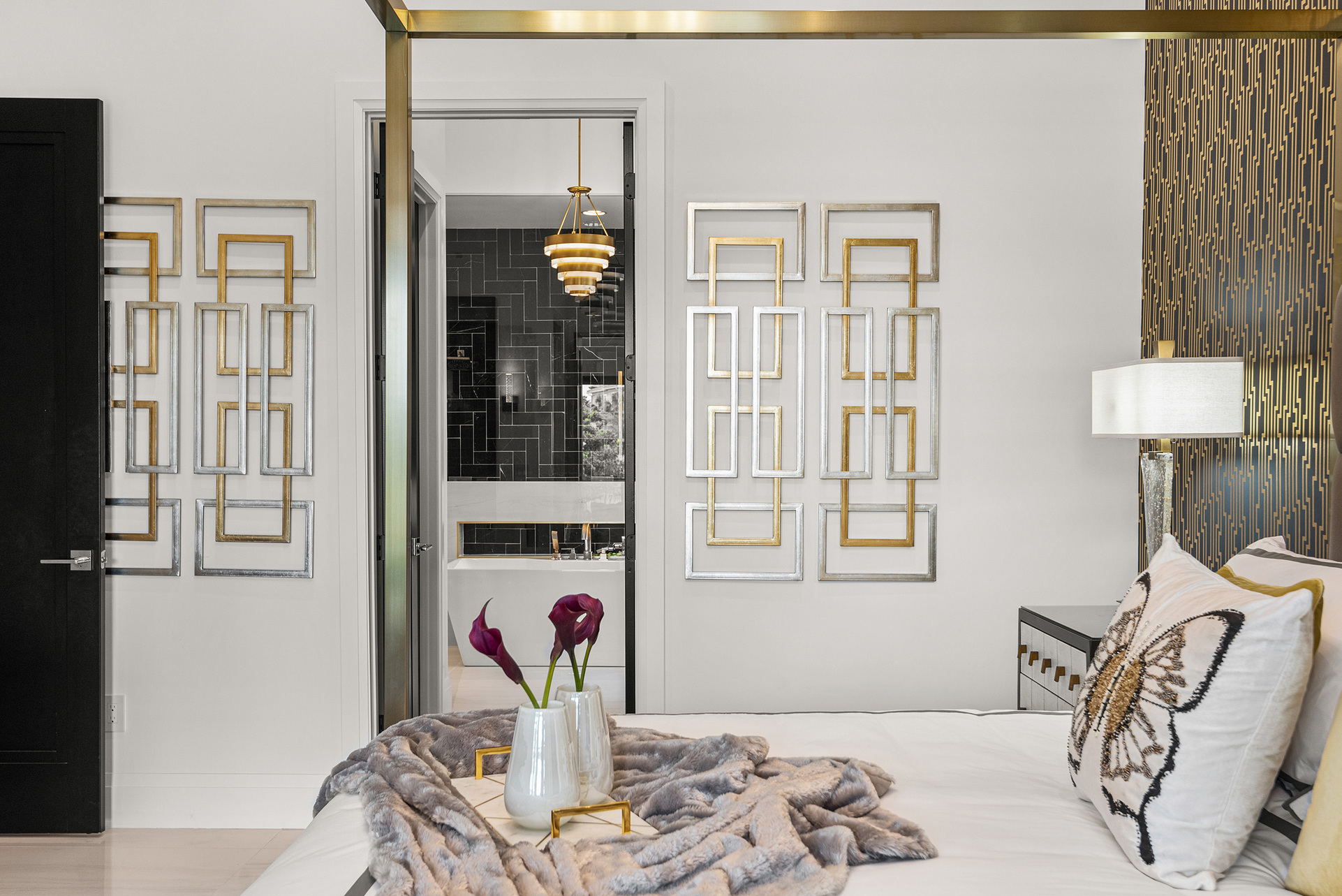The second ground floor Grand Master Suite has an ensuite bathroom