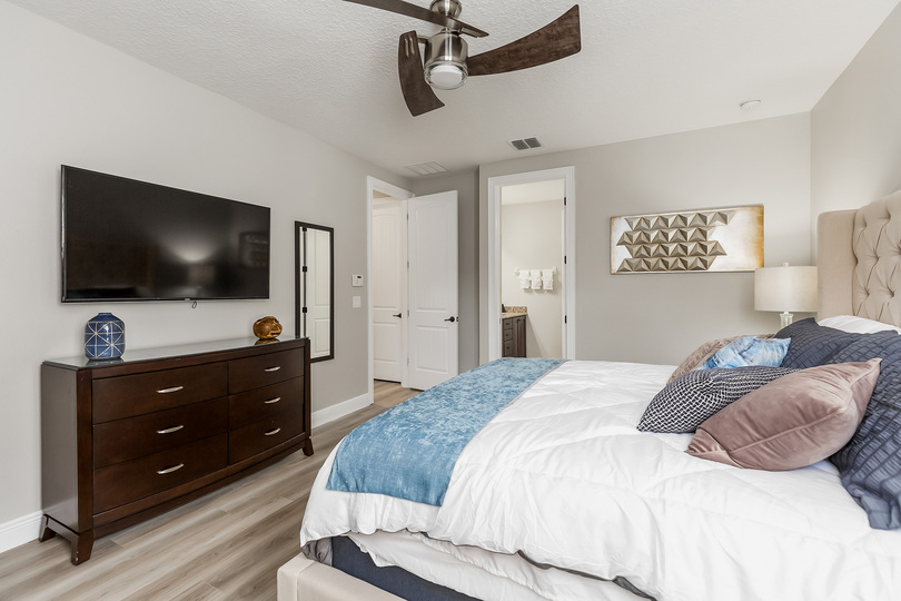 After a long day in the sun, watch your favorite movie on the SMART TV