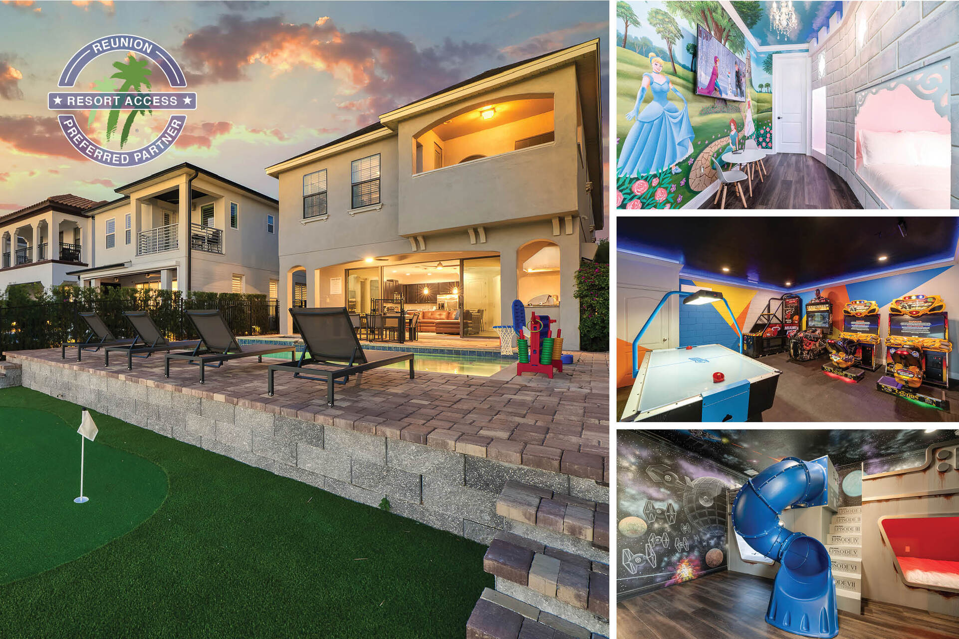 Welcome to Golden Dream, a beautiful 5 bedroom villa in the Reunion Resort! | PHOTOS TAKEN: April 2022 |