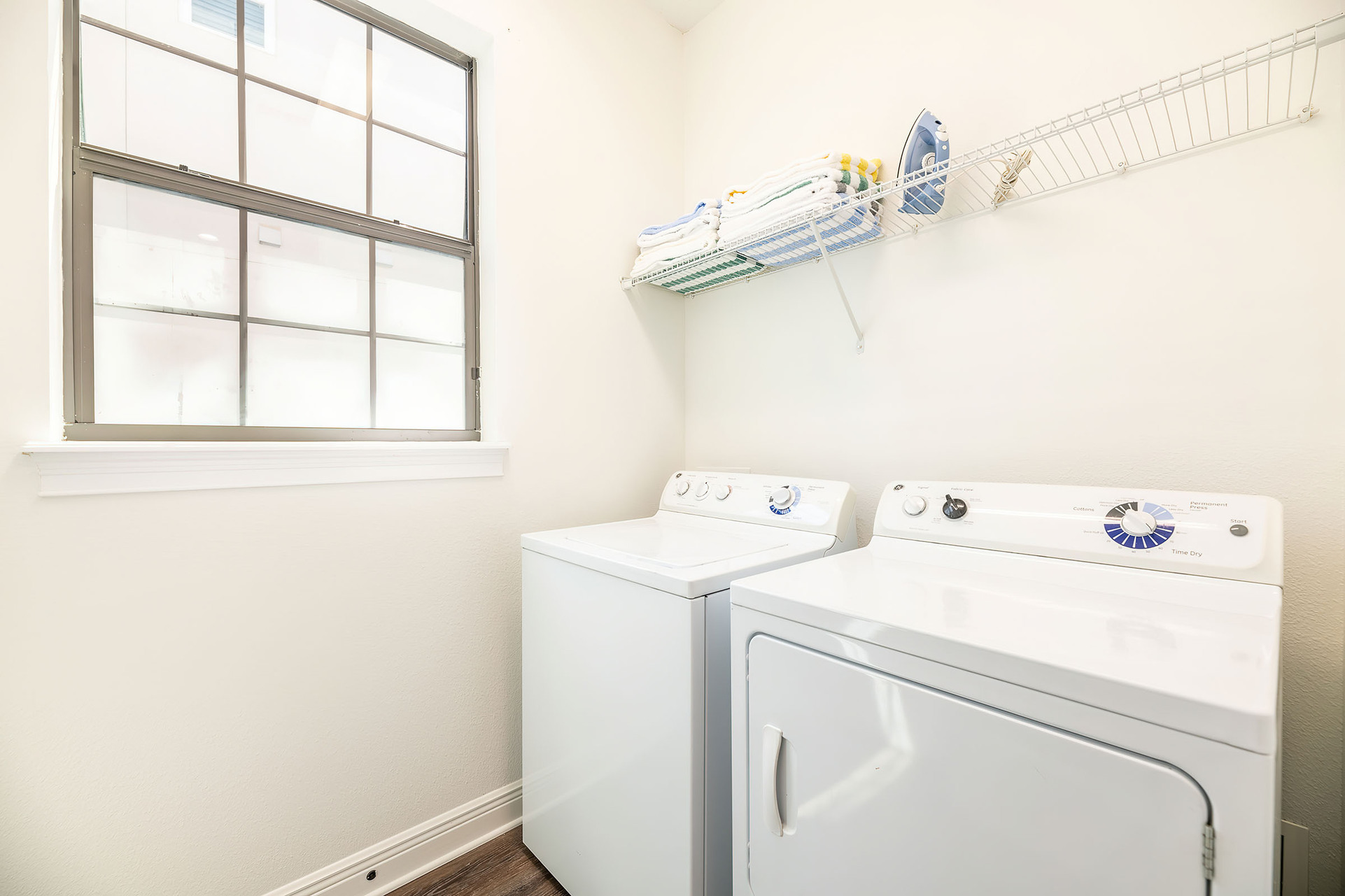 For your convenience, the villa has a full-sized washer and dryer