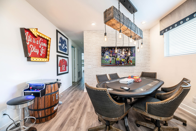 Adults will enjoy the professional poker table
