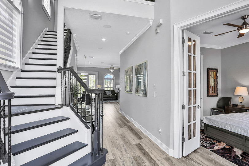 Head upstairs to find additional bedrooms