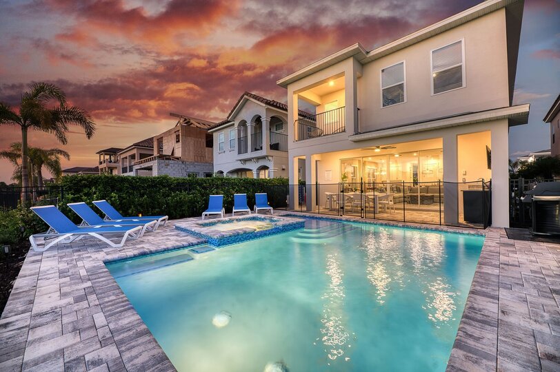 Unwind after a fun-filled day in the spillover spa
