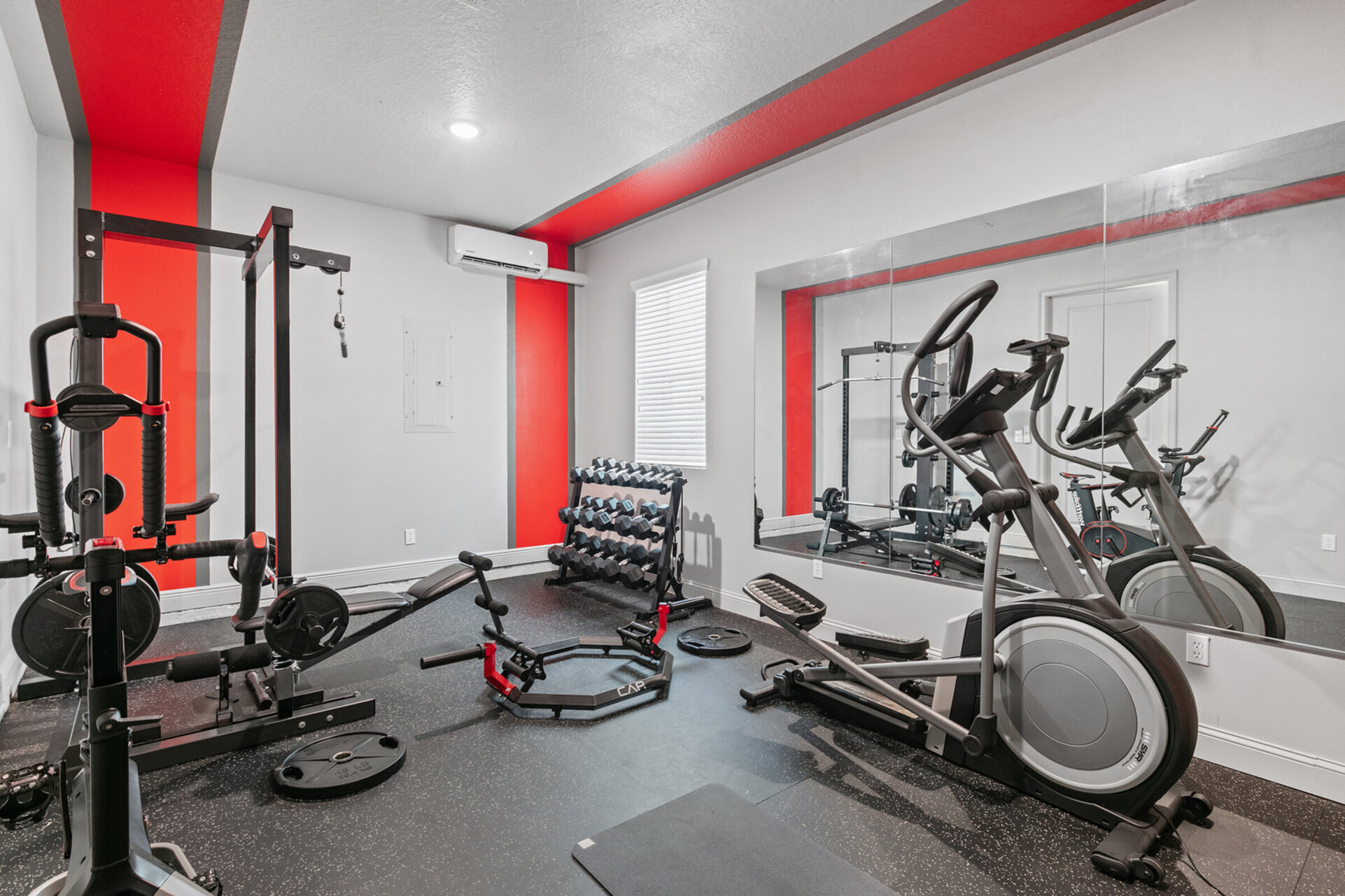 For those looking to keep up on their workout routine, there is an air-conditioned fitness room conveniently located on the ground floor
