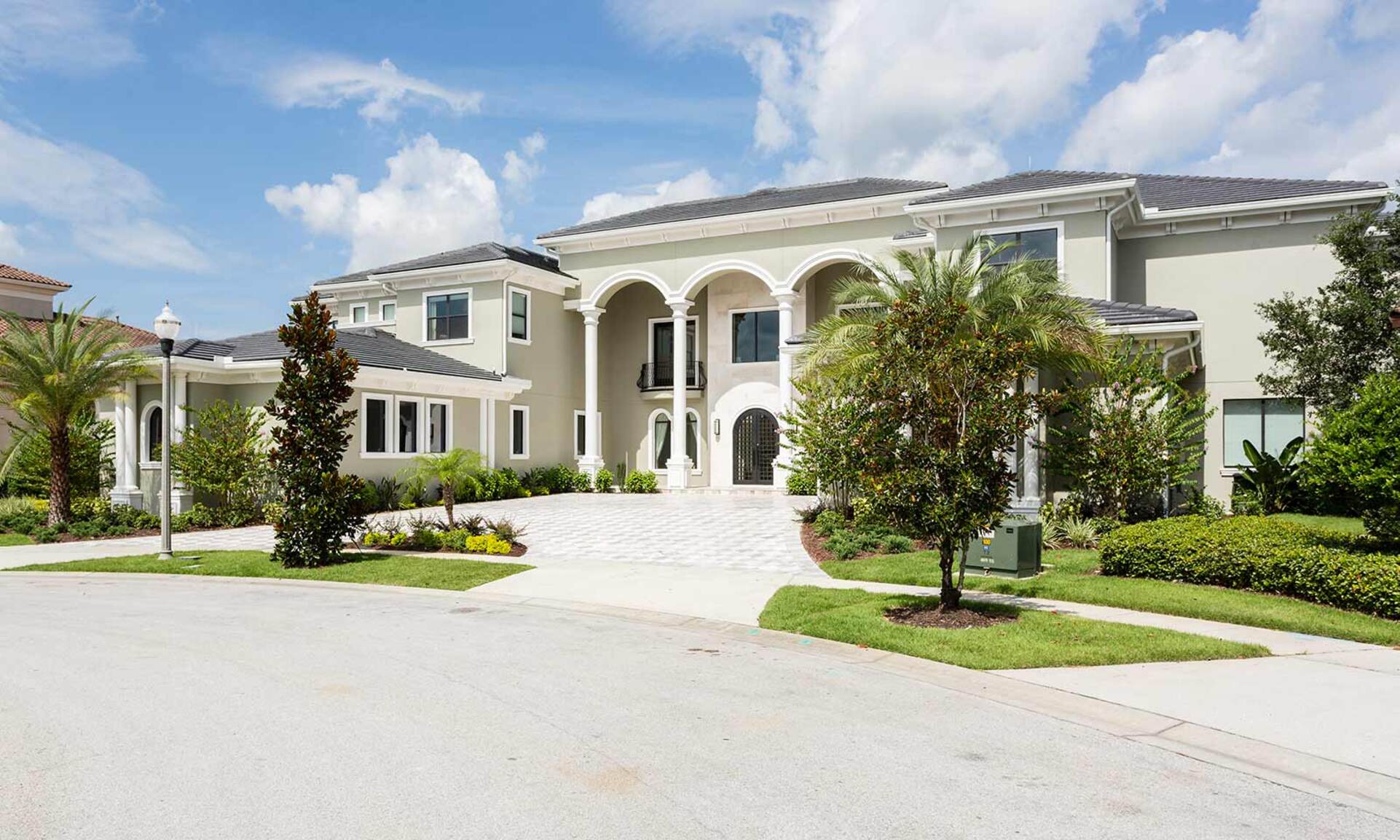 This stunning 9-bedroom, 12-bathroom pool home is designed to accommodate up to 22 guests