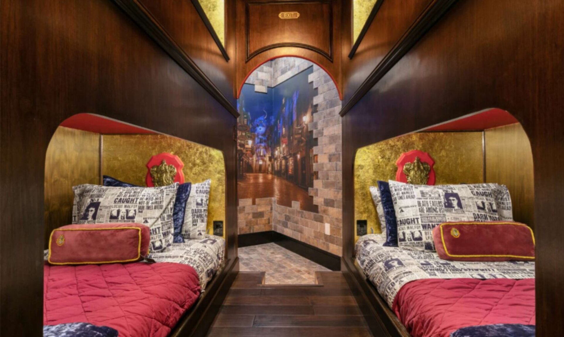Magical Express Sleeping Quarters with 6 twin memory foam beds