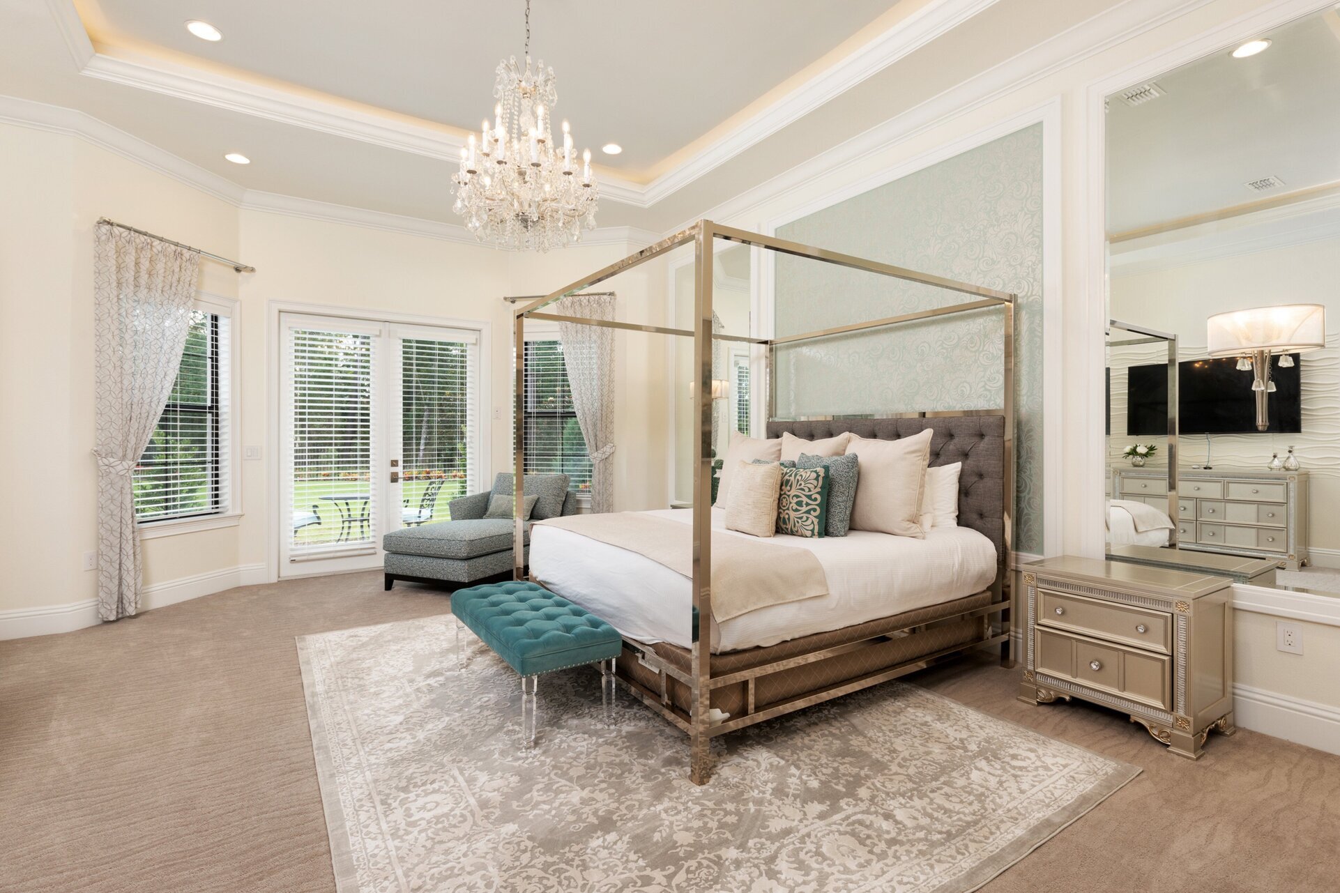 Sink into comfort with this indulgent King bed, offering a serene and inviting space for unwinding and relaxation